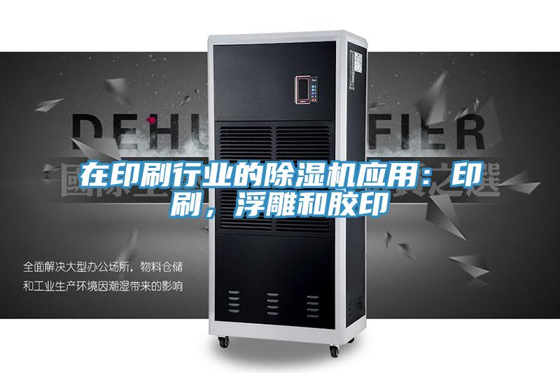 在印刷行業(yè)的除濕機(jī)應(yīng)用：印刷，浮雕和膠印