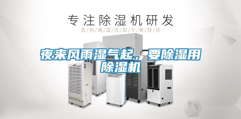 夜來風(fēng)雨濕氣起，要除濕用除濕機(jī)