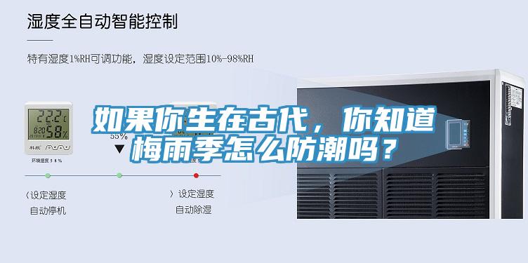 如果你生在古代，你知道梅雨季怎么防潮嗎？
