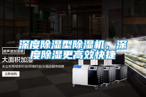 深度除濕型除濕機(jī)，深度除濕更高效快捷