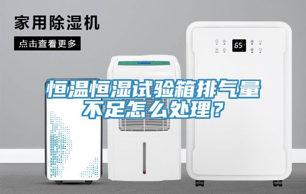 恒溫恒濕試驗(yàn)箱排氣量不足怎么處理？