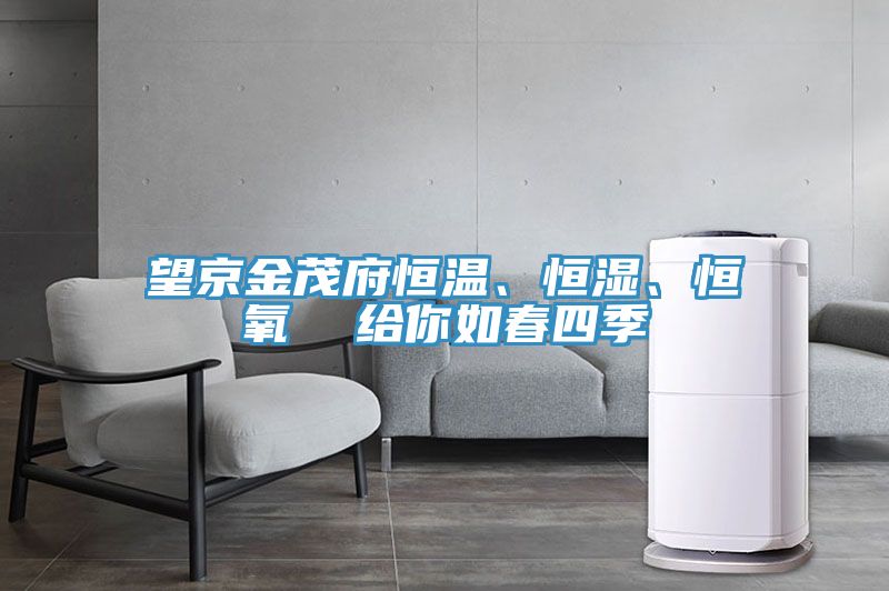 望京金茂府恒溫、恒濕、恒氧  給你如春四季
