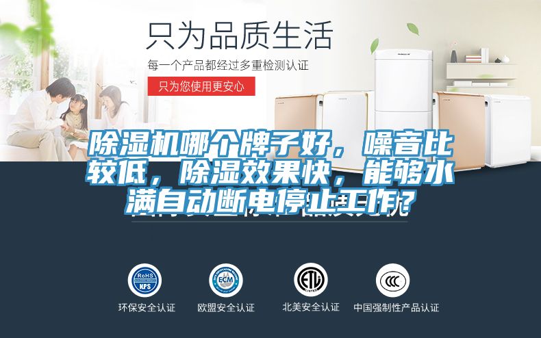 除濕機(jī)哪個(gè)牌子好，噪音比較低，除濕效果快，能夠水滿自動(dòng)斷電停止工作？