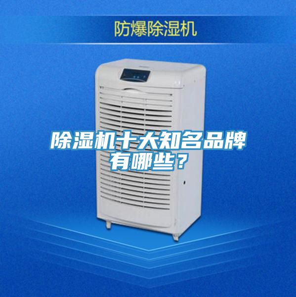 除濕機(jī)十大知名品牌有哪些？