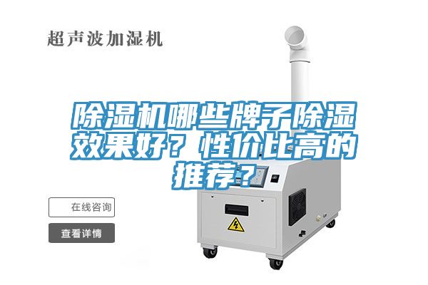 除濕機哪些牌子除濕效果好？性價比高的推薦？