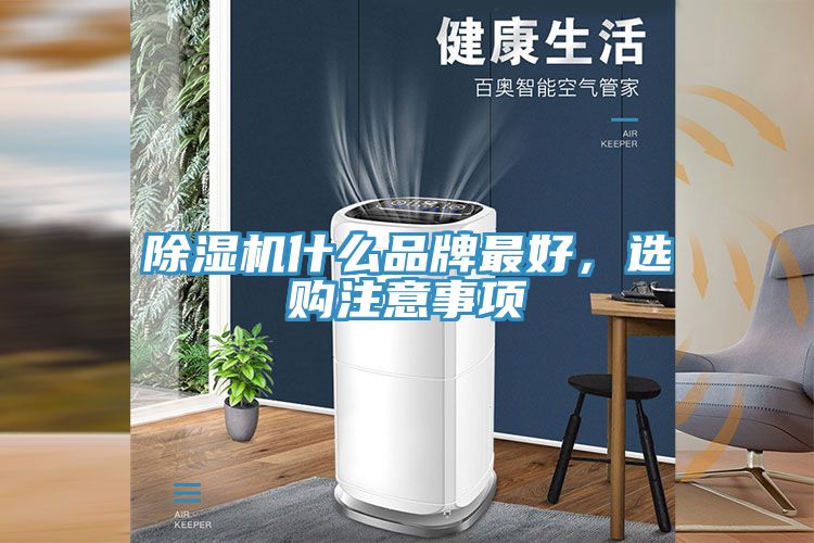 除濕機什么品牌最好，選購注意事項