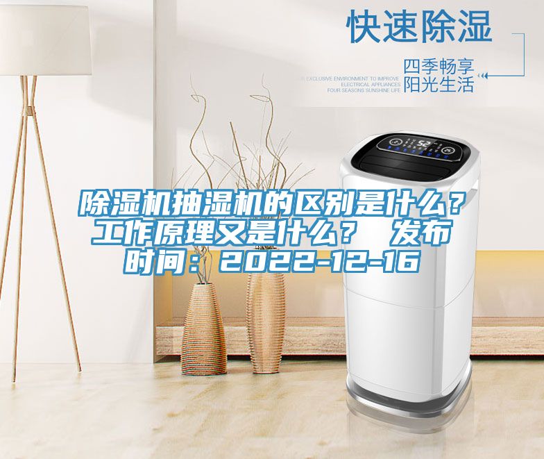 除濕機抽濕機的區(qū)別是什么？工作原理又是什么？ 發(fā)布時間：2022-12-16