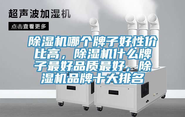 除濕機哪個牌子好性價比高，除濕機什么牌子最好品質(zhì)最好，除濕機品牌十大排名